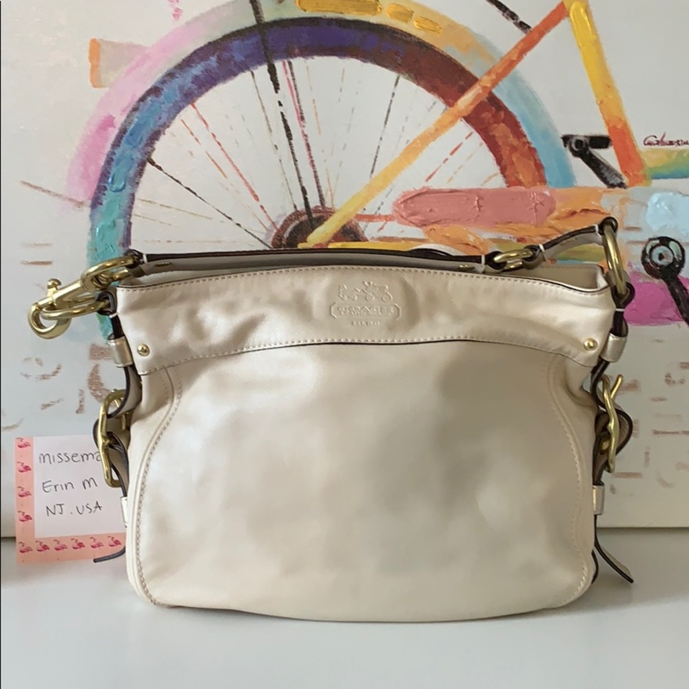 Coach Hobo Light Gold Cream shimmer